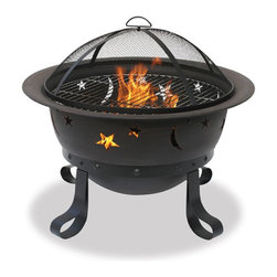 Blue Rhino - Blue Rhino Black Wood Fire Pit - Fire Pits
