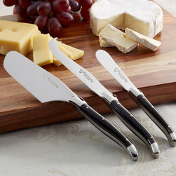 Laguiole Cheese Knives - Buffalo Horn Handles - Serving Utensils