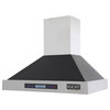 Kucht Professional 30" Stainless Steel Wall Mounted Range Hood in Black