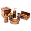 Multi Onyx 3-Piece Attractive Bathroom Accessory Set of Bengal Collection