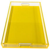 YELLOW LOTUS Bathroom Vanity Tray with Handles - Bathroom Counter