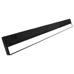 NICOR Lighting - NUC-5 Series Selectable LED Under Cabinet Light, Black, 30 - NICOR's fifth generation LED Undercabinet light features the latest in LED technology. The NUC Series Selectable LED Undercabinet allows you to change the color temperature of the light to 2700K, 3000K, and 4000K. The selectable color temperature switch is located next to the on/off rocker switch for easy access. This fixture is designed for easy hardwire installation that can be done through various knockout ports. This allows you to control the undercabinet lights from a wall switch or dimmer for full range dimming. The 1-inch low profile design keeps the fixture out of sight to provide pure ambient light without heat or harmful UV light. This Selectable LED Undercabinet is available in Black, Nickel, Oil-Rubbed Bronze, and White in sizes ranging from 8-inches to 40-inches. It features a projected lifespan of over 100,000 hours and is protected by NICOR's 5-year limited warranty.