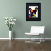 Dean Russo 'French Bulldog' Framed Art, Black Frame, 16"x20", Black Matte