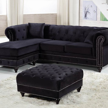 Sabrina Velvet Reversible 2pc. Sectional