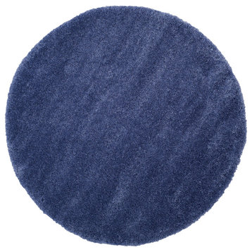 Safavieh Shag Collection SG151-7171 Rug, Periwinkle, 4' X 4' Round