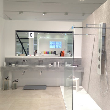 Visiting exhibition kitchens in Porcelanosa