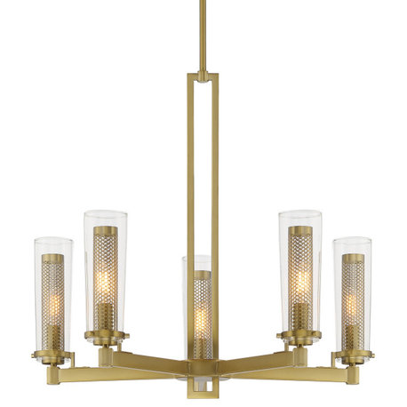 Minka Lavery 2185 Emmerham 5 Light 26"W Chandelier - Soft Brass