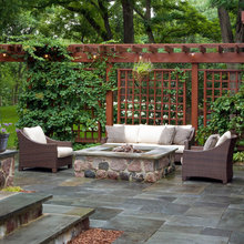Patio bluestone design