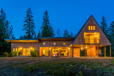 Mountain style exterior home photo in Seattle