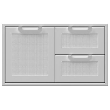 Hestan AGSDR36 36 Inch Wide Single Storage Door and Double Drawer from the Hest