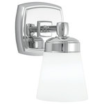 Norwell Lighting - Soft Square 1 Light Sconce, Chrome - See Image 2 For Metal Finish