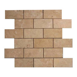 Crema Marfil Marble 2x4 Mosaic Tile Polished - Home Accessories & Decor