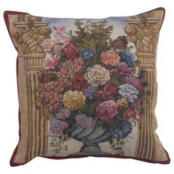 Floral in Arch Decorative Couch Pillow Cover