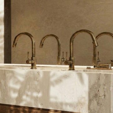 Minimalist Spa-Like Bathroom