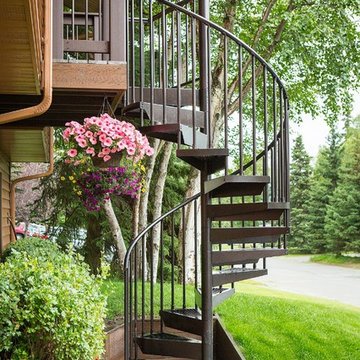 Spiral Staircase Entry Deck