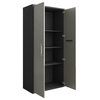 Eiffel Storage Cabinet in Matte Black and Grey (Set of 3)