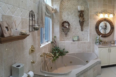 Tuscan bathroom photo in New York