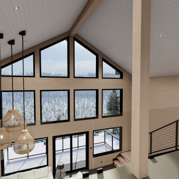 Mount Washington House, Interior Design, 3D Visualization