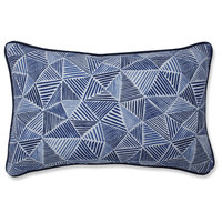 Stitches Ocean Rectangular Throw Pillow