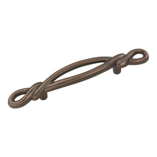 Hickory Hardware Manor House Antique Copper 3 Ctr. Drawer Bail Pull  P8049-DAC