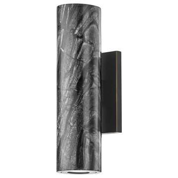 Hudson Valley Lighting 9102 Predock 10" Tall LED Wall Sconce - Black Brass