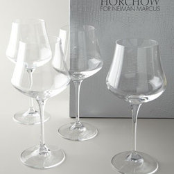 Four Wine Glasses by Cristal de Paris - Wine And Bar Tools