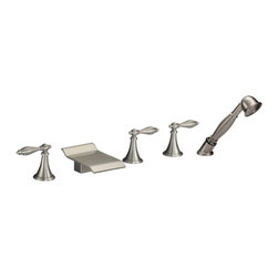 Amiens Triple Handle Solid Brass Bathroom Sink Faucet - Bathroom Sink Faucets