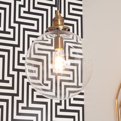 ORCHARD PENDANT LIGHT - SINGLE LIGHT - CLEAR SHADE - Pendant Lighting