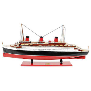Nau Handcrafted Nautical Decor SS United States Limited 50 w/ LED Lights Model Cruise Ship Model Ship 