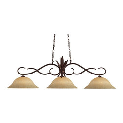 Chicago 129BRZ Island/Billiard Light - Kitchen Island Lighting