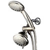 42-Setting 3-Way Showerhead/Hand Shower Combo with Pause Switch (Brushed Nickel)