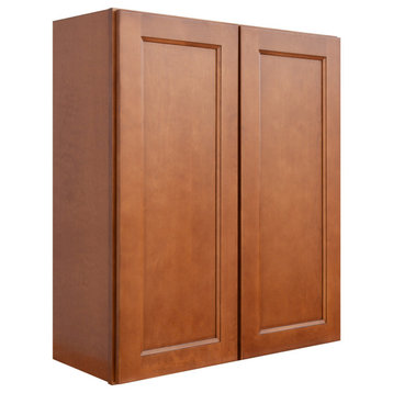 Sunny Wood ESW3036-A Ellisen 30" x 36" Double Door Wall Cabinet - Amber Spice