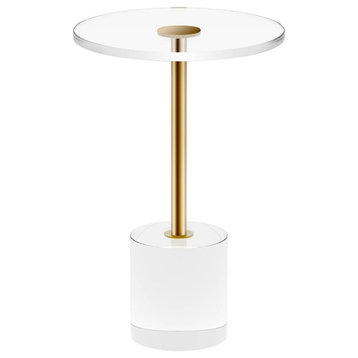 Modern Crystal Clear Acrylic Side Table
