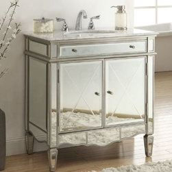 Mirrored Bathroom Vanities - Bathroom Vanities And Sink Consoles
