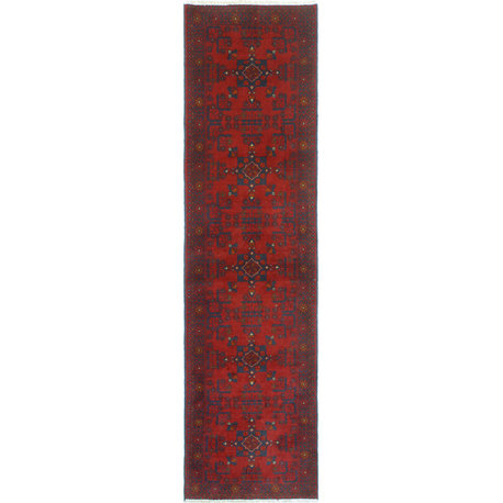 Khal Mohammadi Raleigh Red/Navy Runner, 2'7x9'6