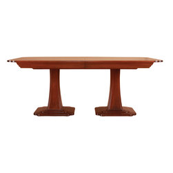 Stickley Double Pedestal Dining Table AN-7364-4LVS - Dining Tables