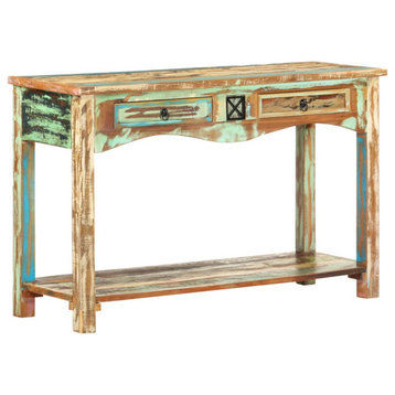 vidaXL Console Table Entryway Table Narrow Side Table Solid Reclaimed Wood