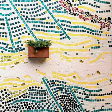 Décoration murale jardin - Mosaïque