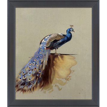 La Pastiche Peacock (Luxury Line) with Gallery Black, 24" x 28"