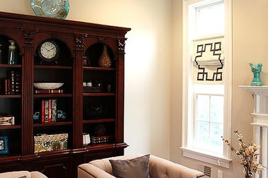 Living room - transitional living room idea in New York