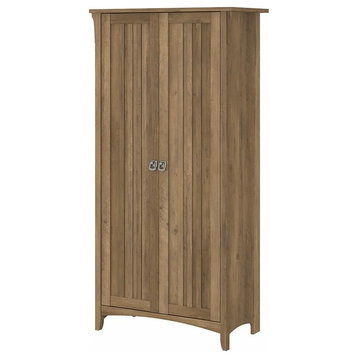 Pemberly Row Engineered Wood Kitchen Pantry Cabinet with Doors in Reclaimed Pine