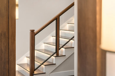 Example of a minimalist staircase design in Seattle