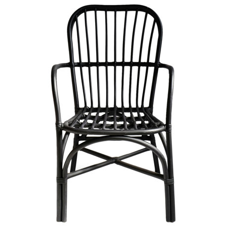 Black Bamboo Dining Chair