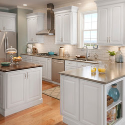 Grove Arch Painted Linen - Kitchen Cabinetry