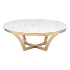 White Marble Round Coffee Table