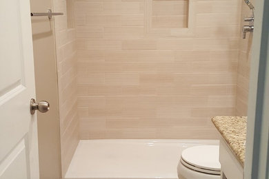 Inspiration for a modern bathroom remodel in Seattle