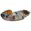 Chinese Liuli Crystal Glass Pate-de-verre Pixiu Bowl Display Figure Hvs243