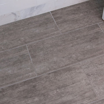White Shaker Style Bathroom Renovation Project Denver Colorado