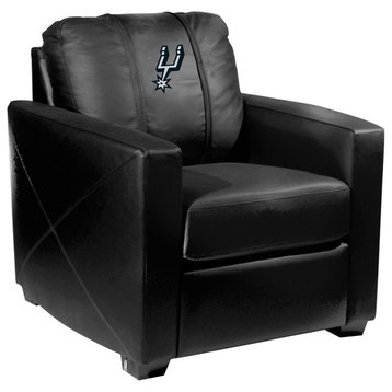 San Antonio Spurs Primary Stationary Club Chair Commercial Grade Fabric