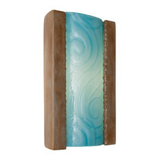 Clouds Wall Sconce, Cobalt Blue and Sapphire, Wet Sheltered Socket